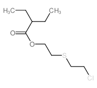 2-(2-chloroethylsulfanyl)ethyl 2-ethylbutanoate结构式