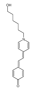 1-(6-Hydroxyhexyl)-4-<(4-oxocyclohexa-2,5-dienylidene)ethylidene>-1,4-dihydropyridine结构式