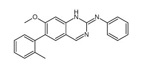 7-methoxy-6-(2-methylphenyl)-N-phenylquinazolin-2-amine结构式