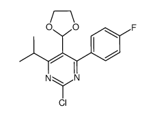 2-chloro-5-[1,3]dioxolane-2-yl-4-(4-fluorophenyl)-6-isopropylpyrimidine Structure