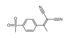 2-[1-(4-methylsulfonylphenyl)ethylidene]propanedinitrile结构式