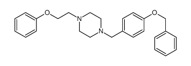 1-(2-phenoxyethyl)-4-[(4-phenylmethoxyphenyl)methyl]piperazine结构式