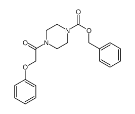 benzyl 4-(2-phenoxyacetyl)piperazine-1-carboxylate结构式