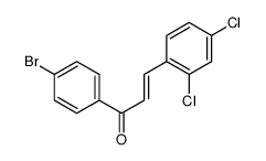 1-(4-bromophenyl)-3-(2,4-dichlorophenyl)prop-2-en-1-one Structure