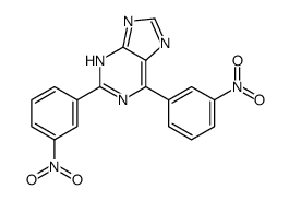 2,6-bis(3-nitrophenyl)-7H-purine Structure