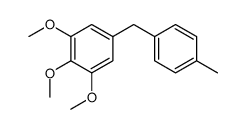 1,2,3-trimethoxy-5-[(4-methylphenyl)methyl]benzene Structure
