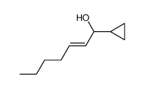 1-cyclopropyl-2E-hepten-1-ol Structure