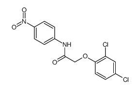 2-(2,4-dichlorophenoxy)-N-(4-nitrophenyl)acetamide结构式