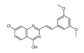 7-chloro-2-[2-(3,5-dimethoxyphenyl)ethenyl]-1H-quinazolin-4-one Structure