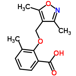 2-[(3,5-Dimethyl-1,2-oxazol-4-yl)methoxy]-3-methylbenzoic acid结构式