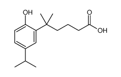 BENZENEPENTANOIC ACID, 2-HYDROXY-D,D-DIMETHYL-5-(1-METHYLETHYL) structure