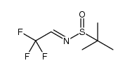 (S,E)-2-Methyl-N-(2,2,2-trifluoroethylidene)propane-2-sulfinamide structure