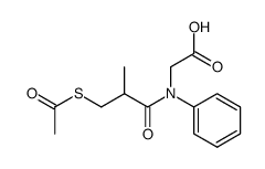 N-(3-acetylthio-2-methylpropanoyl)-N-phenylglycine结构式
