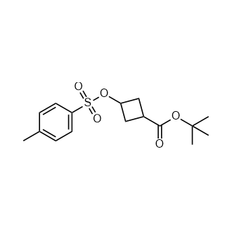 tert-Butyl 3-(tosyloxy)cyclobutane-1-carboxylate Structure