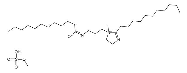 4,5-dihydro-1-methyl-1-[3-[(1-oxododecyl)amino]propyl]-2-undecyl-1H-imidazolium methyl sulphate structure