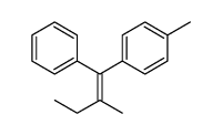 p-(2-methyl-1-phenyl-1-butenyl)toluene structure