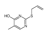 5-methyl-2-prop-2-enylsulfanyl-1H-pyrimidin-6-one结构式