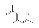 6-chloro-4-methylhepta-3,5-dien-2-one Structure