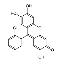 9-(2-chlorophenyl)-2,6,7-trihydroxyxanthen-3-one结构式