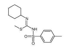 methyl N'-cyclohexyl-N-(4-methylphenyl)sulfonylcarbamimidothioate结构式