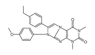 7-(4-ethylphenyl)-6-(4-methoxyphenyl)-2,4-dimethylpurino[7,8-a]imidazole-1,3-dione结构式
