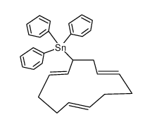 3-(triphenylstannyl)-all-trans-1,5,9-cyclododecatriene Structure