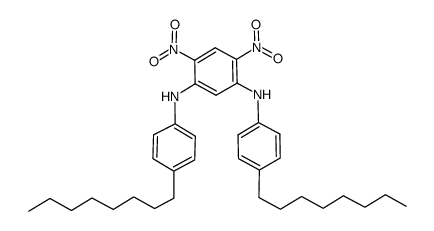 4,6-dinitro-N,N'-bis(4-octylphenyl)-benzene-1,3-diamine结构式