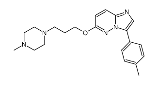 6-[3-(4-methyl-piperazin-1-yl)-propoxy]-3-p-tolyl-imidazo[1,2-b]pyridazine结构式