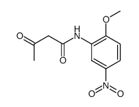 acetoacetic acid-(2-methoxy-5-nitro-anilide)结构式