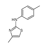 (4-methyl-thiazol-2-yl)-p-tolyl-amine结构式