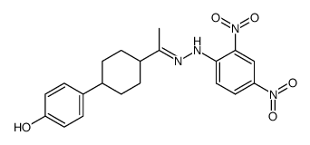 4-(p-hydroxyphenyl)hexahydroacetophenone 2,4-dinitrophenylhydrazone Structure