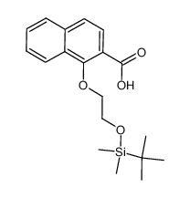 1-[2-(tert-butyl-dimethyl-silanyloxy)-ethoxy]-naphthalene-2-carboxylic acid Structure