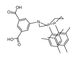 1-(meta-dicarboxyphenyl)-3,7-dimesityl-1-aza-3,7-diphosphacyclooctane Structure