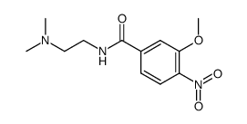 N-(2-(dimethylamino)ethyl)-3-methoxy-4-nitrobenzamide结构式