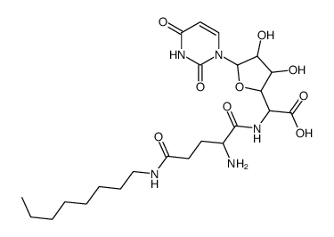 N(gamma)-(Octyl)glutaminyl-uracil polyoxin C Structure