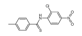 4-methyl-2'-chloro-4'-nitrothiobenzanilide结构式