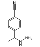 4-(1-hydrazinylethyl)benzonitrile Structure