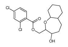 [(2S,3R,5aS,9aR)-3-hydroxy-2,3,4,5,5a,6,7,8,9,9a-decahydrobenzo[b]oxepin-2-yl]methyl 2,4-dichlorobenzoate结构式