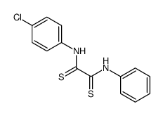 N'-(4-chlorophenyl)-N-phenylethanedithioamide结构式