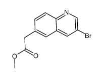 2-(3-溴喹啉-6-基)乙酸甲酯图片