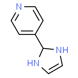 Pyridine, 4-(2,3-dihydro-1H-imidazol-2-yl)- (9CI)结构式