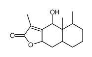 (4S,4aR,5S,8aR,9aS)-4-hydroxy-3,4a,5-trimethyl-4,5,6,7,8,8a,9,9a-octahydrobenzo[f][1]benzofuran-2-one结构式