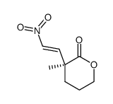 (S)-(-)-2-Methyl-2-(2'-nitrovinyl)-δ-valerolactone结构式