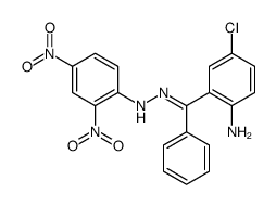 N-[(Z)-[(2-amino-5-chlorophenyl)-phenylmethylidene]amino]-2,4-dinitroaniline Structure