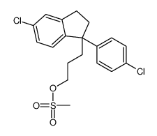 3-[(1S)-5-chloro-1-(4-chlorophenyl)-2,3-dihydroinden-1-yl]propyl methanesulfonate Structure
