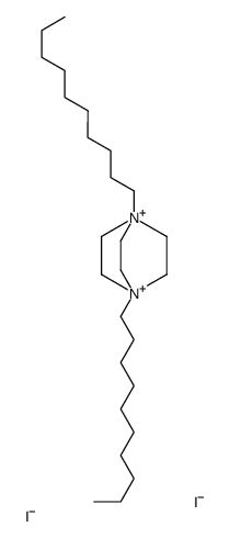 1,4-didecyl-1,4-diazoniabicyclo[2.2.2]octane,diiodide Structure