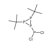 1,2-di-tert-butyl-3-(dichlorophosphino)-cyclotriphosphane结构式