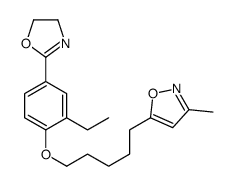 5-[5-[4-(4,5-dihydro-1,3-oxazol-2-yl)-2-ethylphenoxy]pentyl]-3-methyl-1,2-oxazole Structure