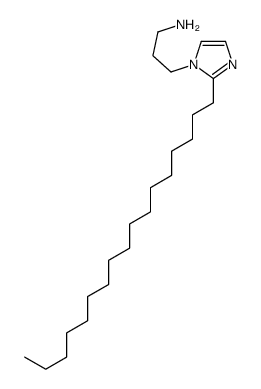 3-(2-heptadecylimidazol-1-yl)propan-1-amine结构式