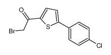2-bromo-1-[5-(4-chlorophenyl)thiophen-2-yl]ethanone结构式